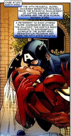 captain america steve tony stark iron marriage universe natasha man canon transformativeworks journal rogers earth fantastic four married woman civil