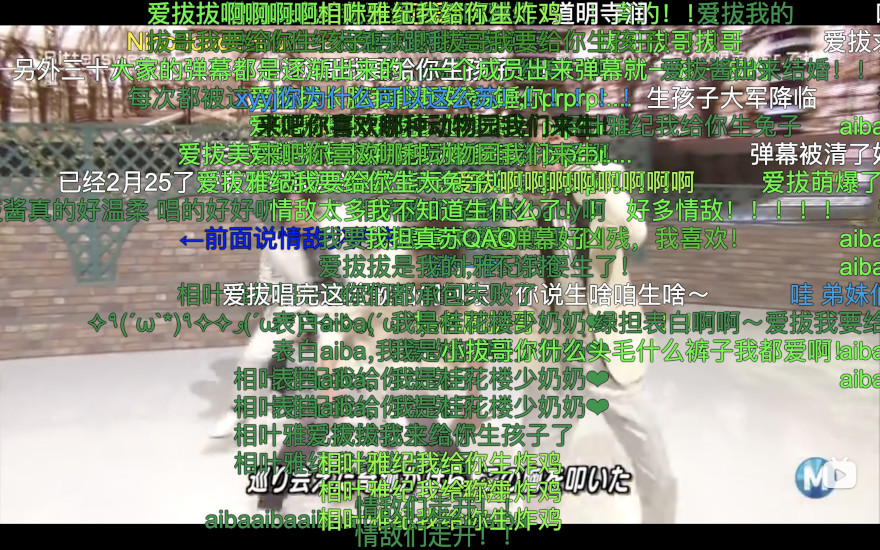 a screenshot showing a scene in a video covered in green characters