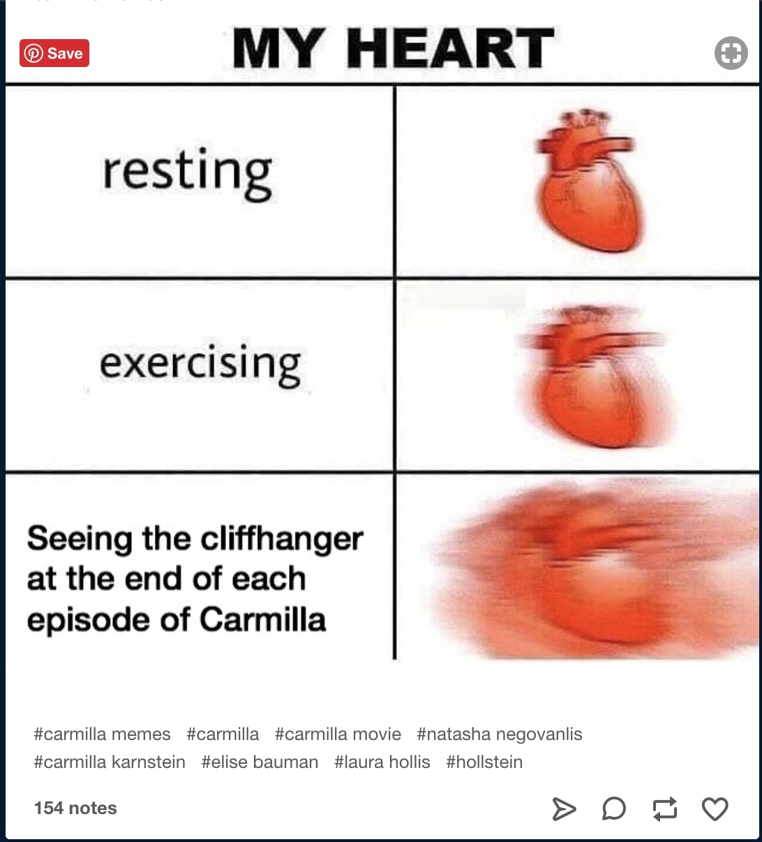 screenshot of beating heart meme from Tumblr