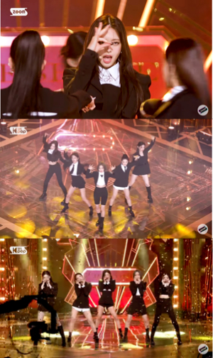 A compilation of screenshots as an example of different types of fan cam recordings of one single performance.